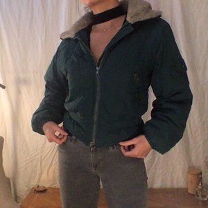 Vintage Green Ski Jacket
